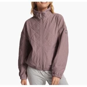 VUORI Quilted Halo Insulated Primaloft Jacket in Hazel Heather, Size M